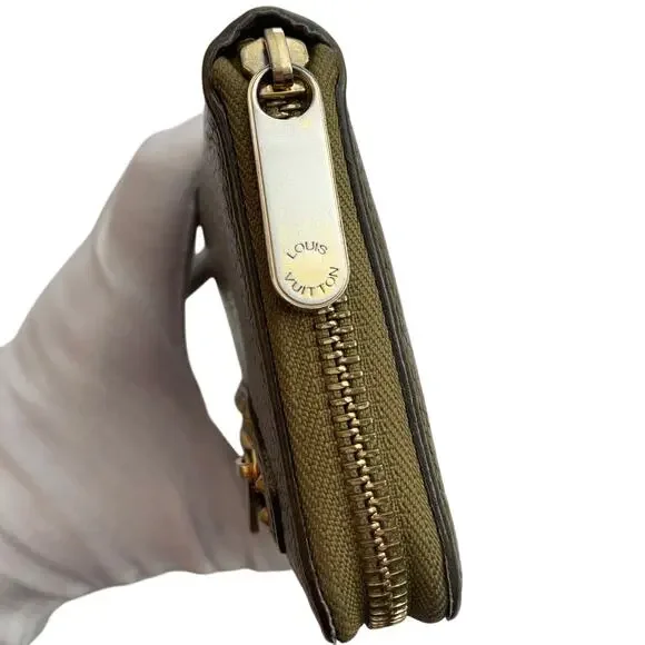 LOUIS VUITTON SUHALI Long Bronze Leather Metallic Wallet, Branded Dust Bag EUC - Picture 7 of 15